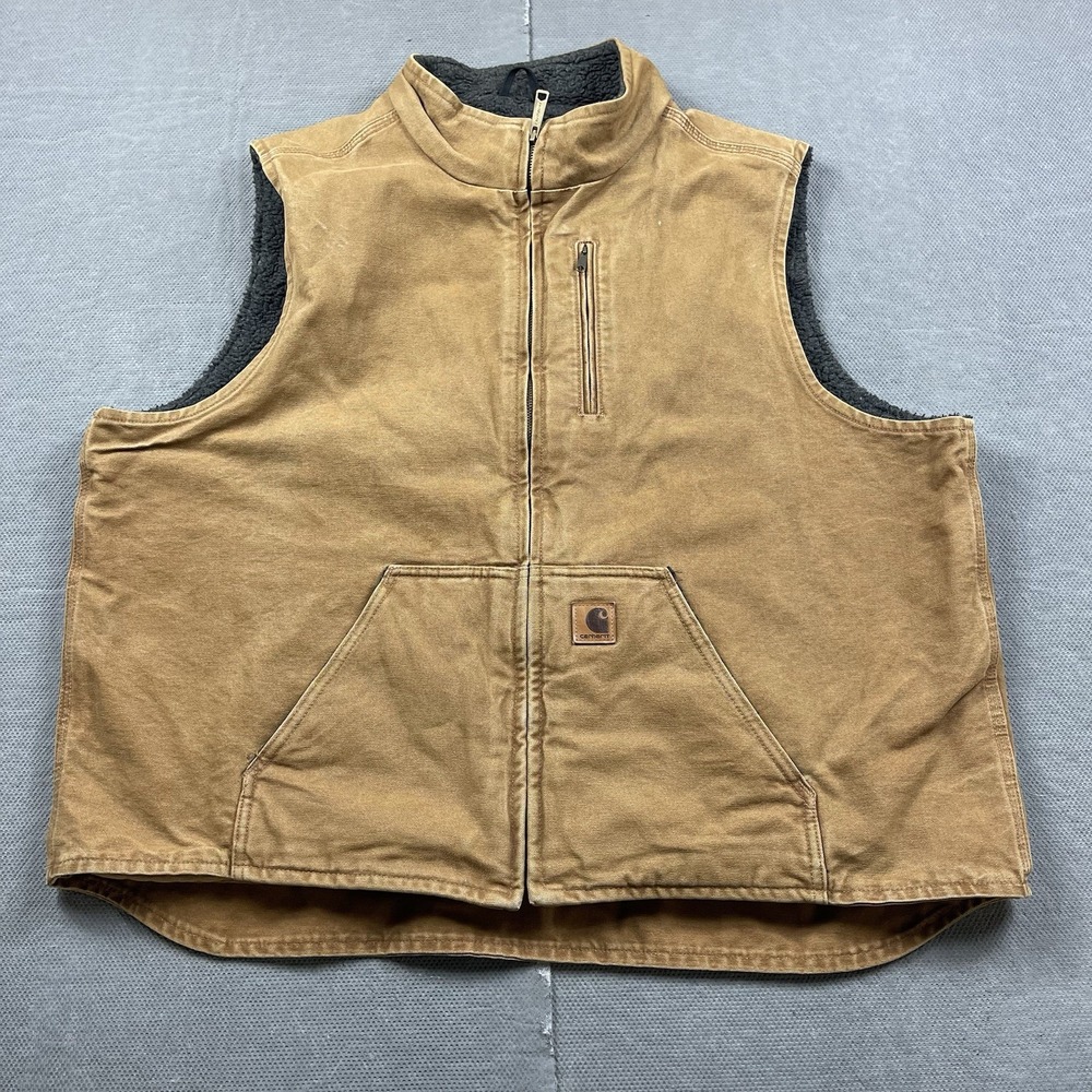 Carhartt | Jackets & Coats | Carhartt Vest Mens 2xl Tall Brown